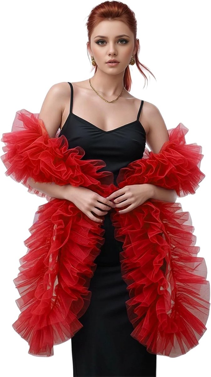 Boa sjaal vintage tule wrap jaren 20 flapper kostuum accessoires voor vrouwen party bruiloft Halloween podiumjurk