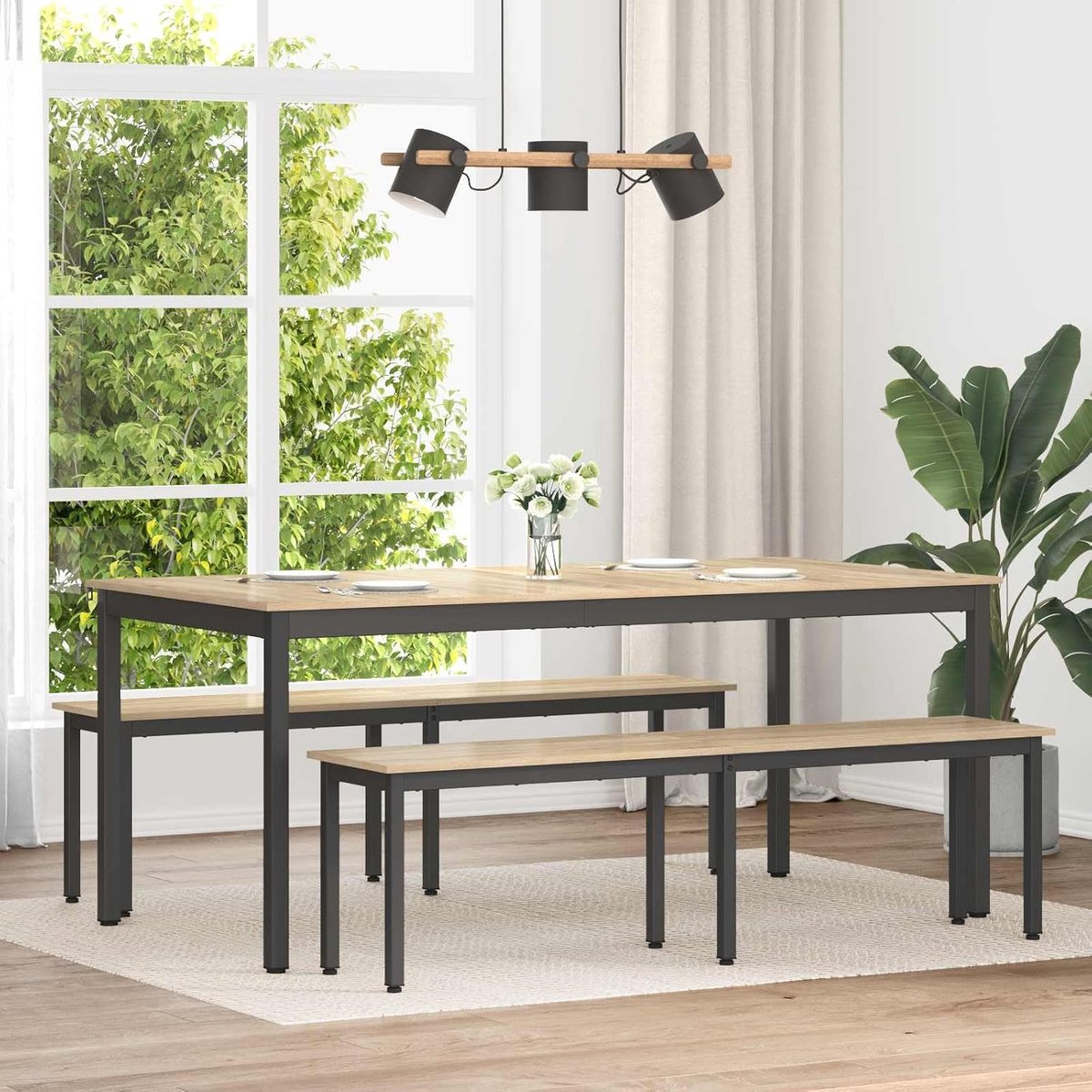 Zitbank 160 x 35 x 45 cm houtmateriaal