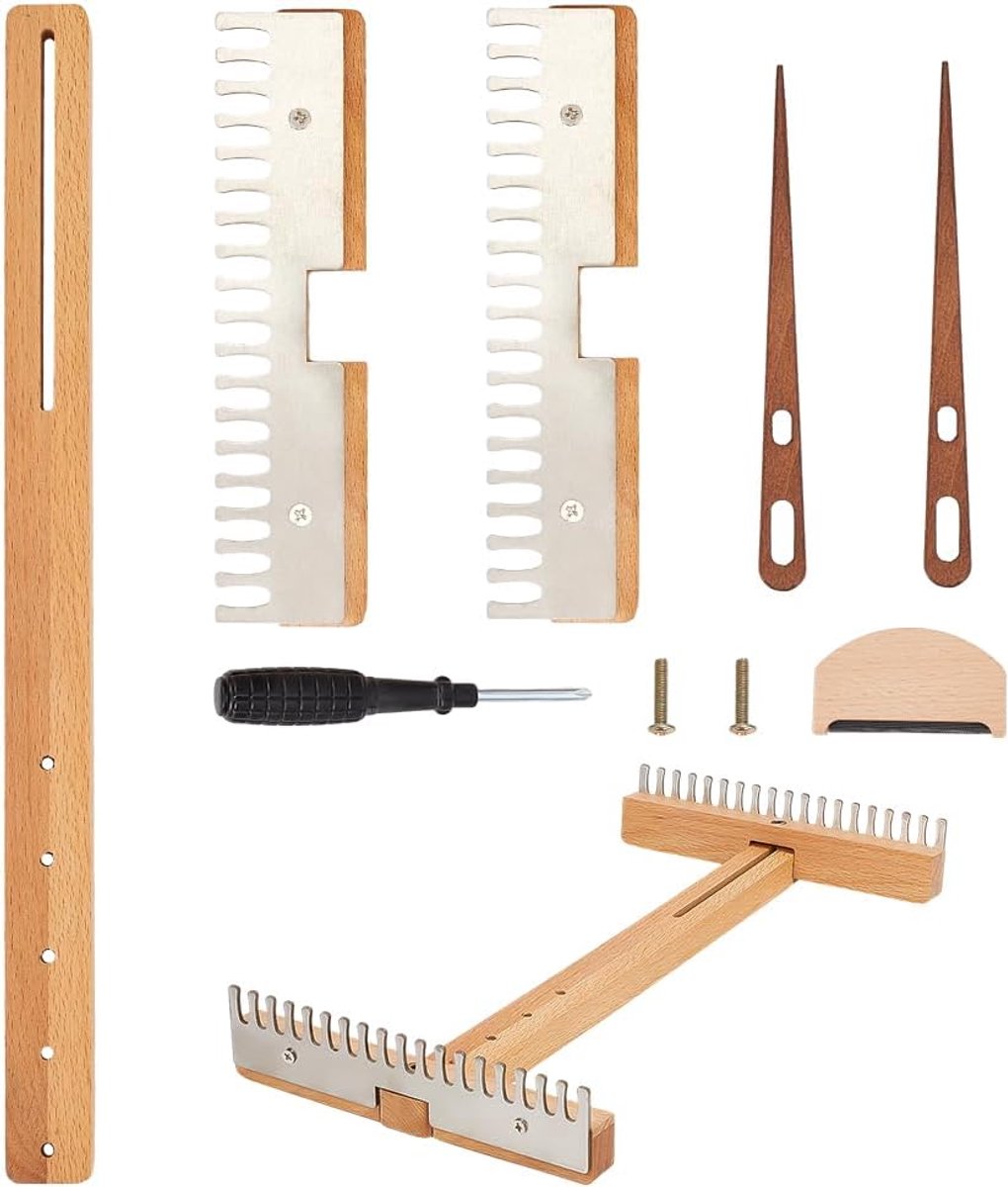 Weefgetouw gereedschap set hout gobelin weven frame