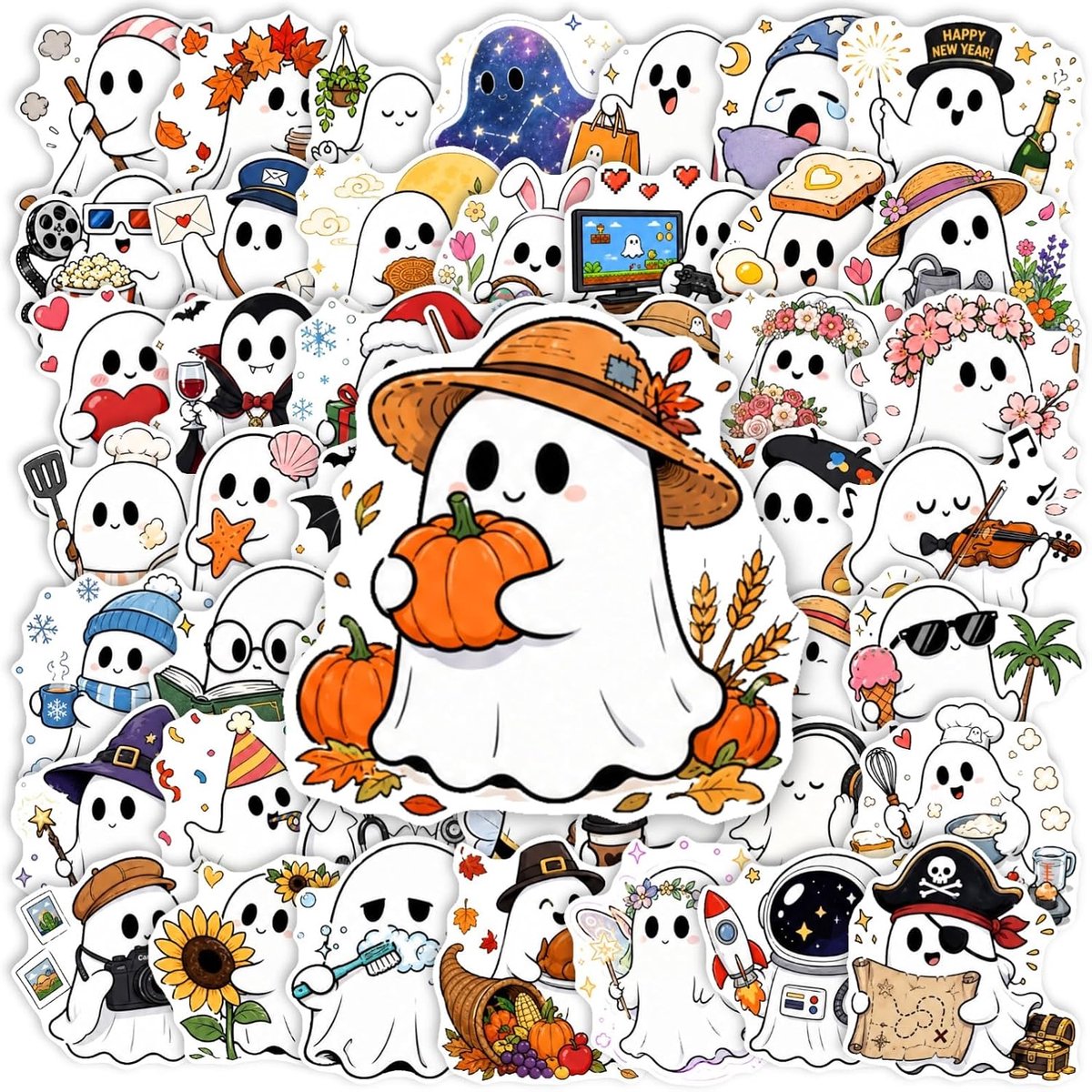 100 Stuks Stickers Halloween Decoratie(C)