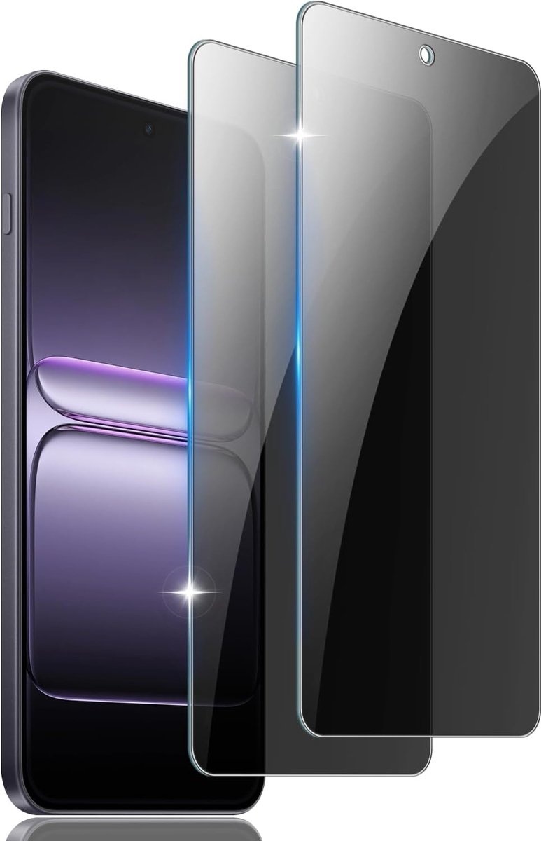 2 stuks privacy volledige privacy voor OnePlus Nord 5 schermbeschermer, anti-kras 9H beschermfolie pantserbescherming, anti-spion, anti-luchtbellen, bescherming gehard glas voor OnePlus Nord 5
