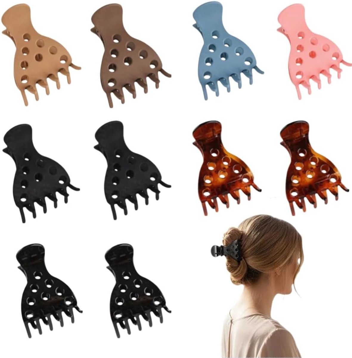 Haarvolumeclips, 10 stuks wortellifting-haarklemmen voor volume