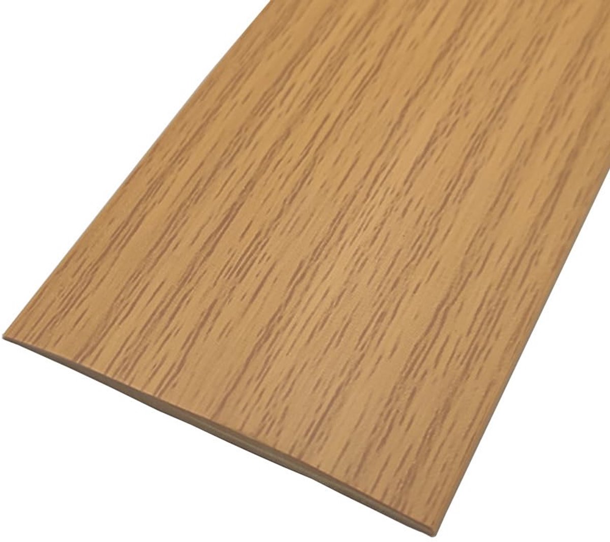 1 m x 5 cm, zelfklevende pvc-vloerverdelerstrip, vloerdrempelstrip voor tegels, hout, laminaat, voegt spleet (geel eiken)