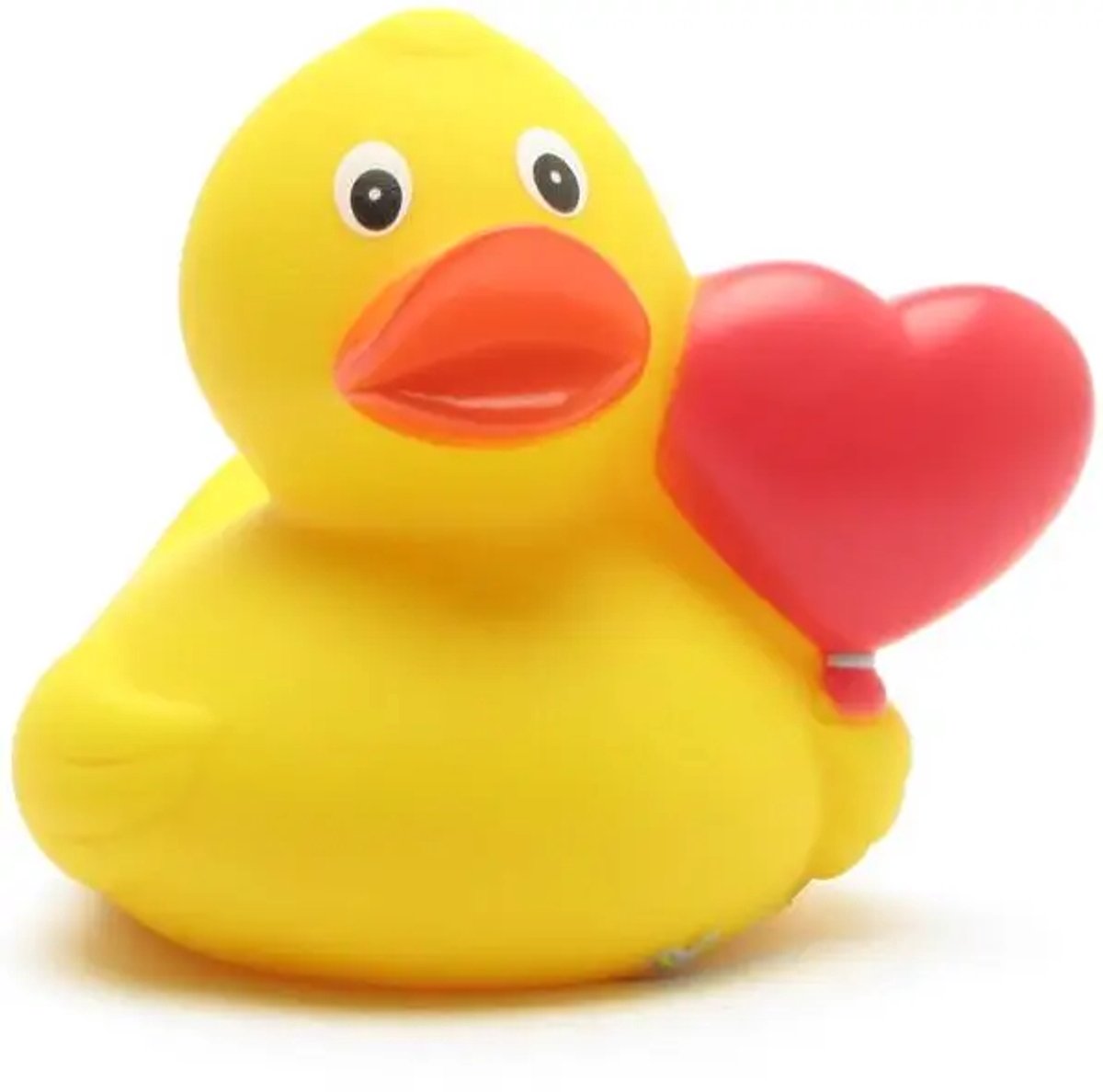 Bad Eend - Ballon - Hartjes Ballon - Balloon - Badeend - Hartje - Heart - Geel Eendje - Rubber Eend - Eend - 8cm