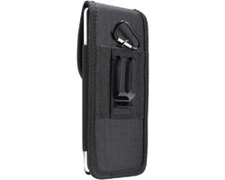 Riem Holster met Metalen Clip en Kaarthouder voor vivo Y78 (2023) - Zwart