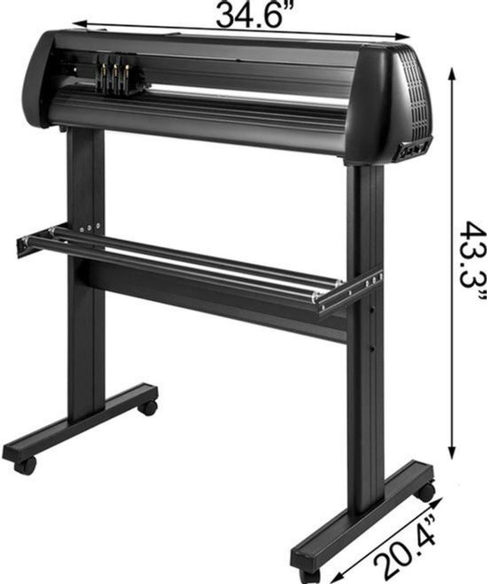 Snijmachines - Vinyl Cutter Plotter - Graveermachine- met Onderstel - 28Inch - Instelbare Snelheid & Druk - Snijplotter Machine - Vinylsnijder - Inclusief Software - voor Sign-Making