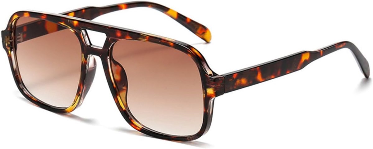 zonnebril voor dames en heren, trendy, retro zonnebril met groot montuur