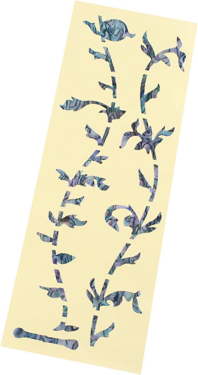 & Bass Fretboard Inlay Decals Fretboard Markers/Stickers Ultra Dunne Groene Levensboom