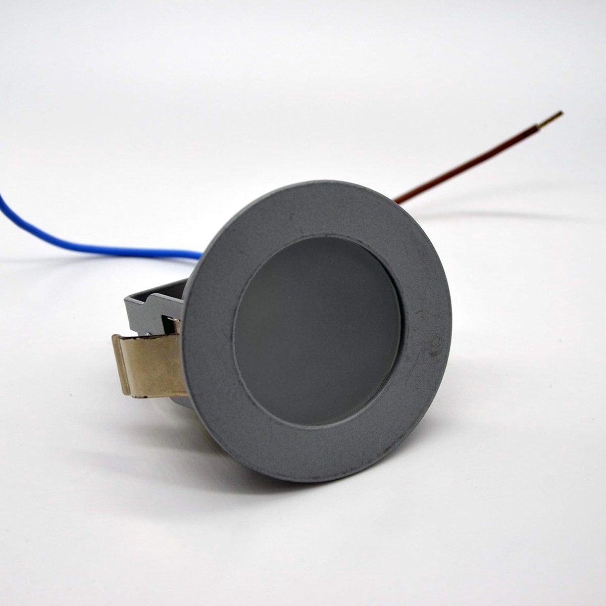 Inbouwspot, inbouwspot, rond, 7 Ø LED-fitting, GU4, 1 x 35 W, max. kleur grijs