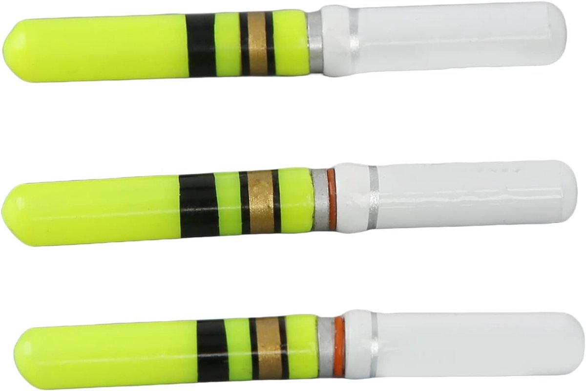 3 Stks Nacht Vissen LED Float Lichtgevende Gloeiende Float Staart LED Light Stick Gereedschap Vissen Bobbers Dobbers
