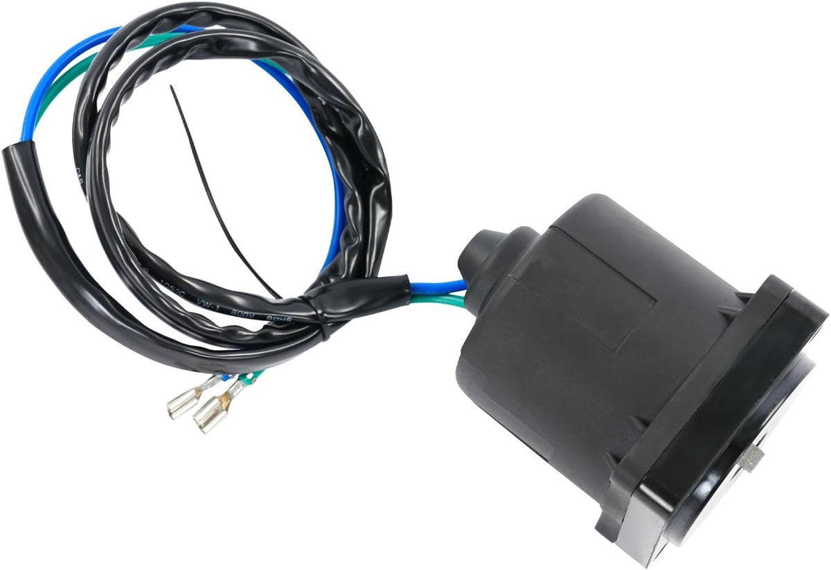Trim- en kantelmotor voor Yamaha buitenboordmotoren, 12 V, 250 W, ijzer/koper/kunststof, zwart