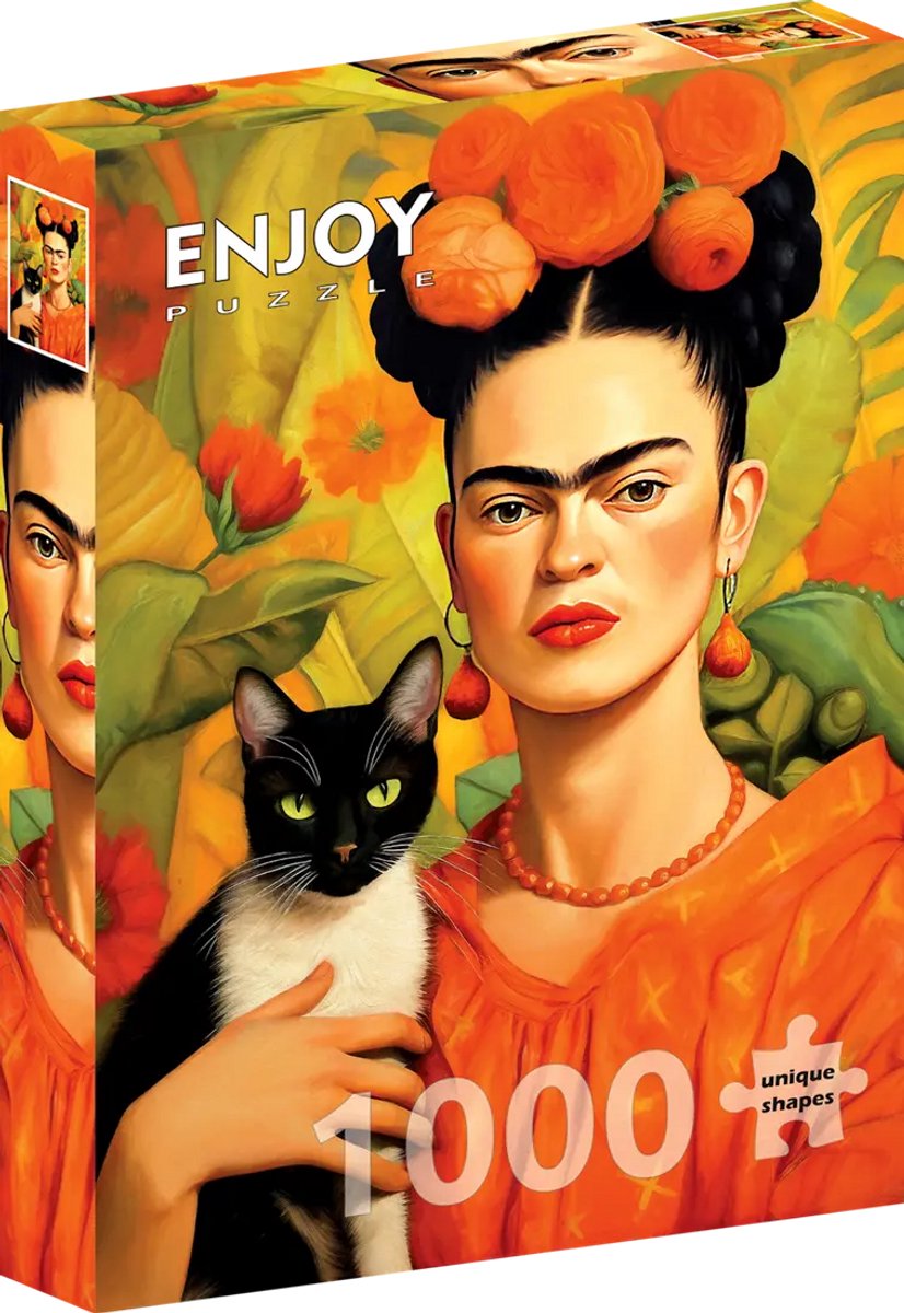 Enjoy Puzzle Frida Kahlo and Her Cat (1000).