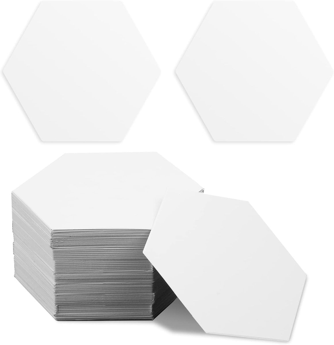 300 Stuks Hexagon Papierstukjes Sjablonen van 2.5 cm voor Quilten en Patchwork Projecten