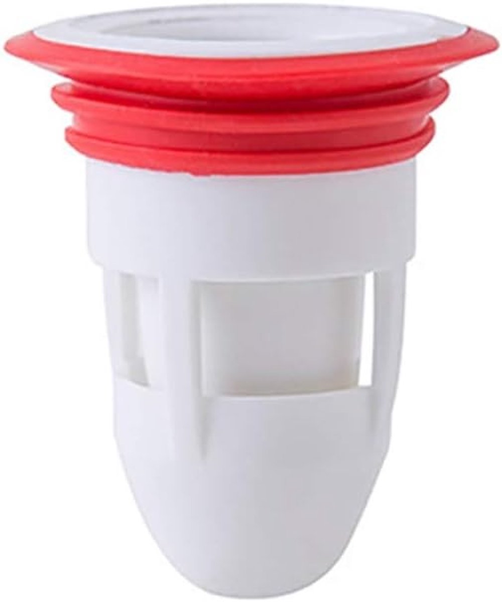 Multi-laags Filterafvoer voor Douche, Geurweerstand en Antiklevering, Universele Afvoerplug voor Badkamer en Keuken (Wit)
