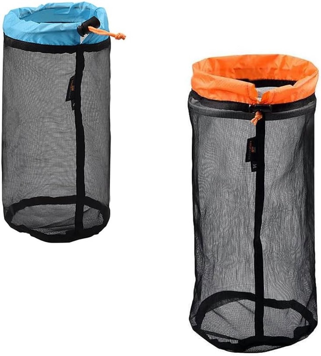 Lichte Mesh Opbergzak met Trekkoord voor Kamperen, Wandelen en Outdoor Activiteiten