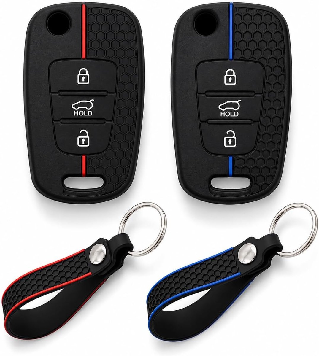 Autosleutelhoes Compatibel Met Hyundai en Kia 2 Stuks