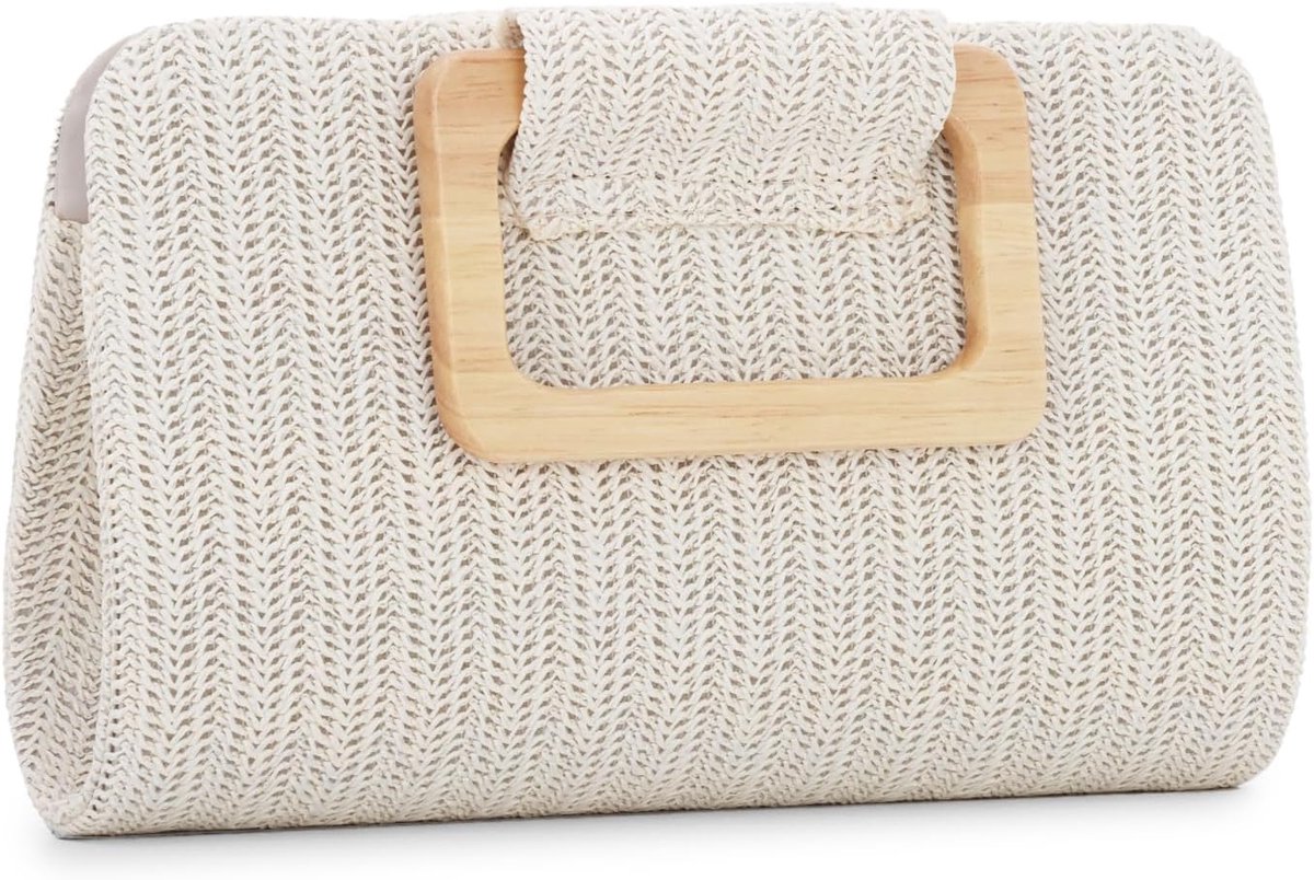 Clutch tassen voor vrouwen, zomer, strand, tas, geweven, avondhandtassen, top handvat, schoudertas voor vakantie