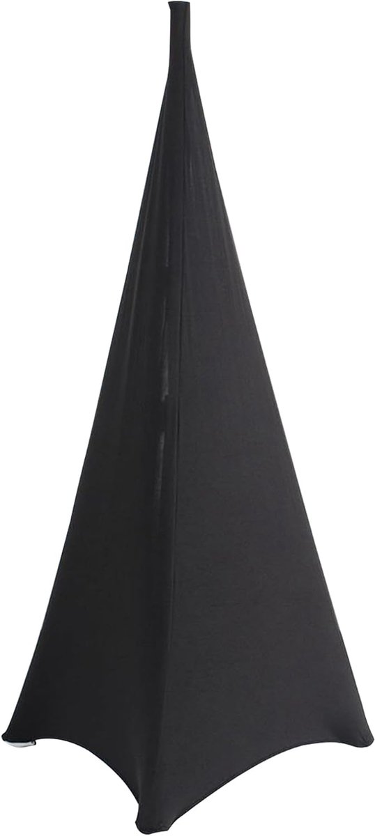 Shop 3-Side DJ Speaker Stand Cover met Loop, Zwart, Pack van 1