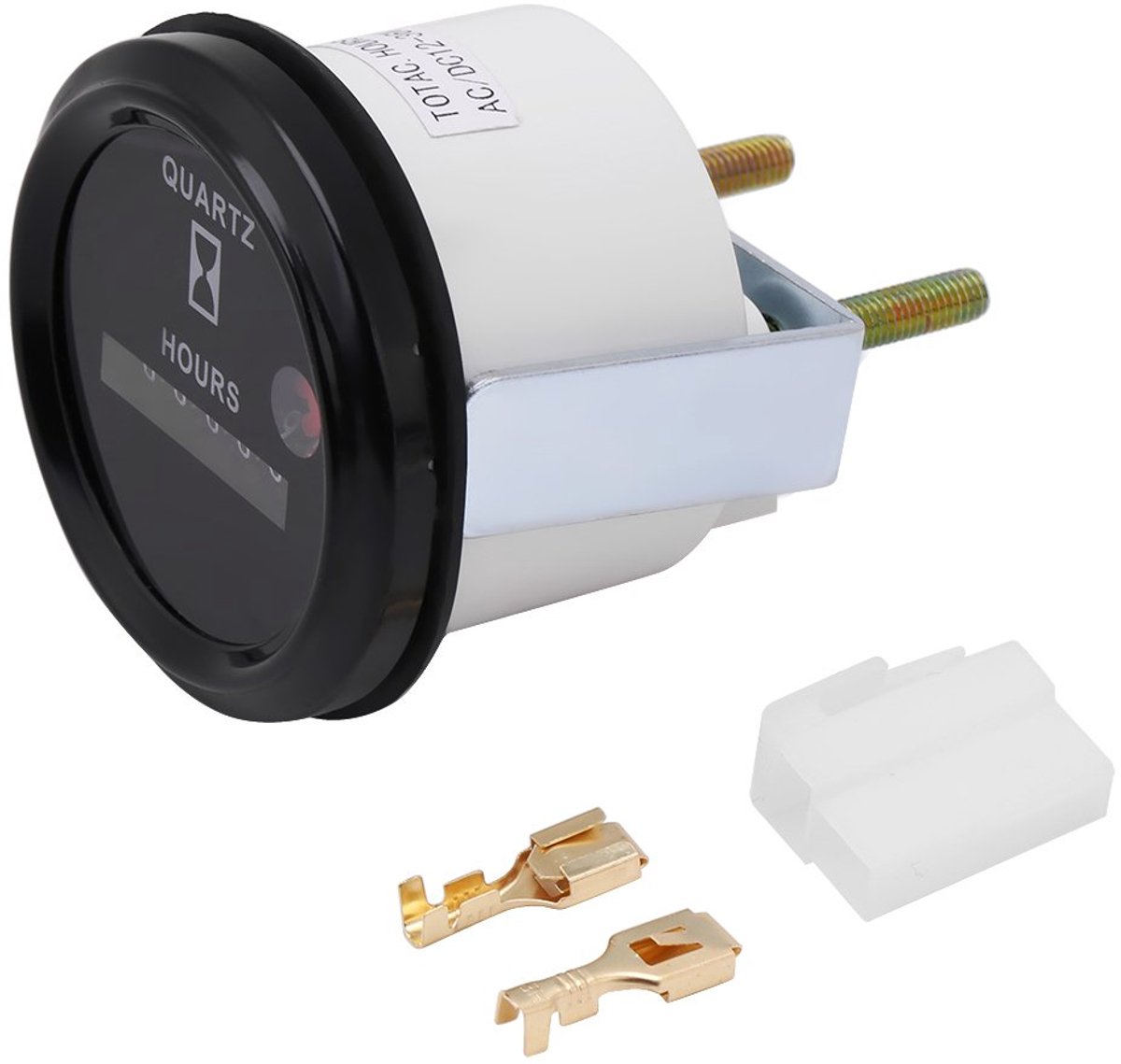 12-36 V DC AC 6 Quartz Urenteller Tester Hoge Nauwheid Waterdichte Cijfer Ronde Standaard Industriële voor Boot Auto Vrachtwagen Motor