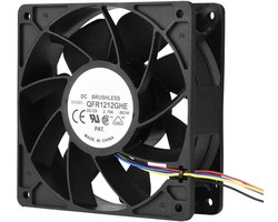 Extreem stille computerventilator 12 V 2,7 A 6000 U/min vervangende ventilator 4-pins connector voor Antminer S7 S9
