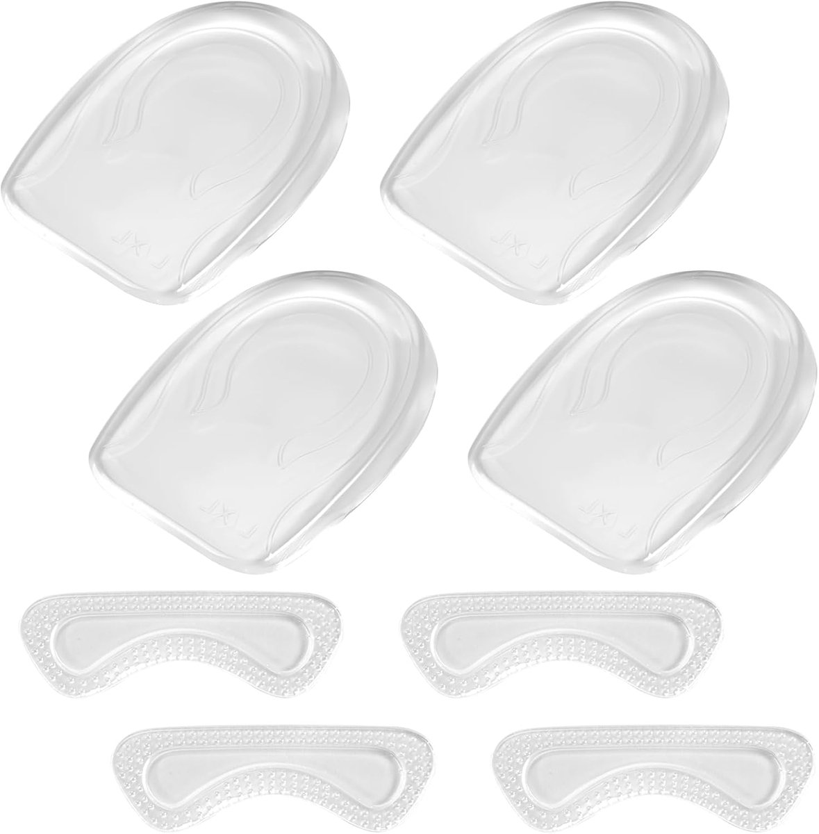 8 Stuks Gel-Hielkussens voor Schoenen, Transparant Siliconen Hielbekleding