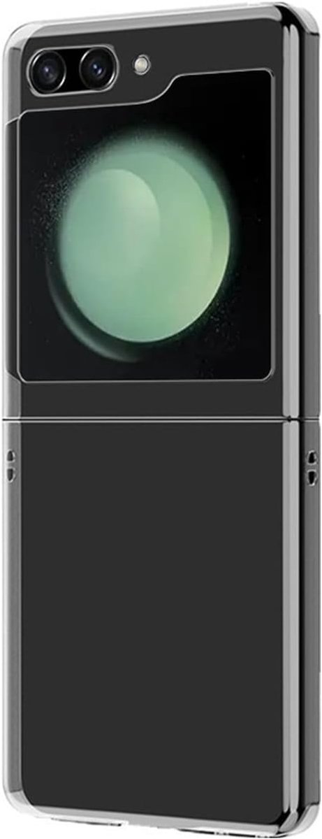 Kristalhelder hoesje voor Samsung Z Flip 5 [Silicone hoes] [%100% doorzichtig] [Duits materiaal] [Ultra dun] transparante telefoonhoes voor Samsung Galaxy Z Flip5