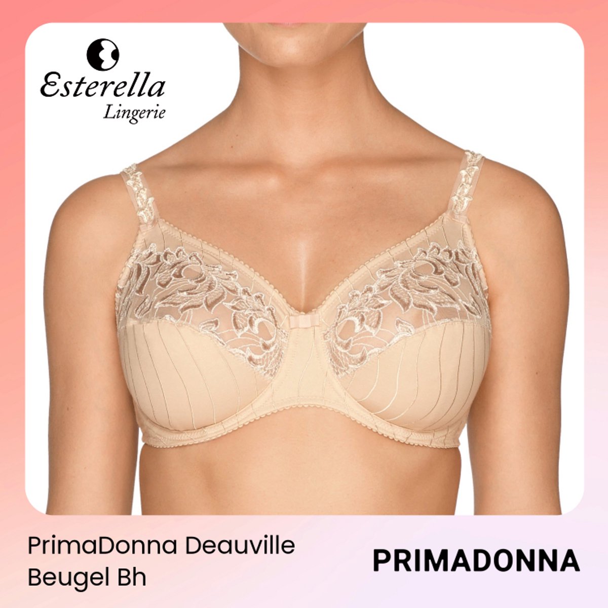 PrimaDonna Deauville Beugel Bh 0161817 Caffé Latte - maat EU 100H / FR Huid