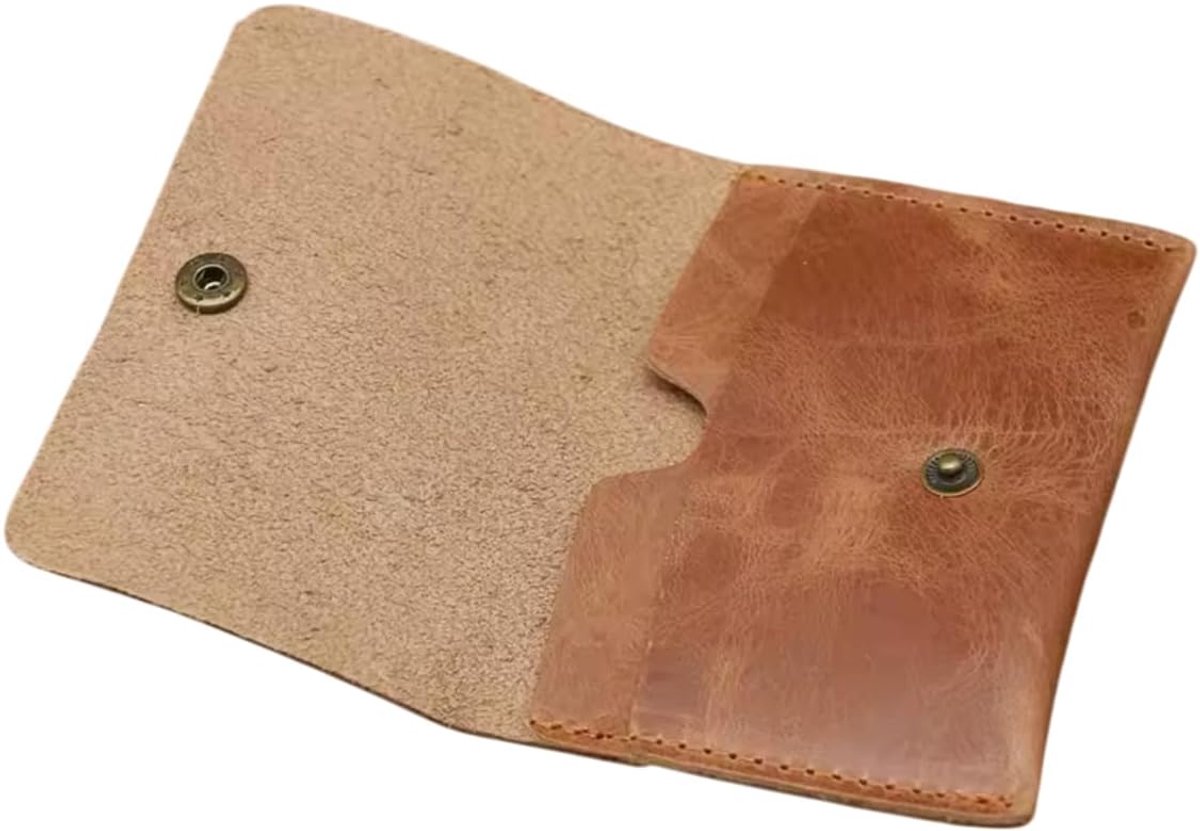 Portemonnee Echt Leer - Pasjeshouder Compact Cadeau