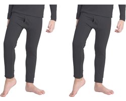 orbiz 2 stuks thermo-ondergoed voor kinderen, uniseks, jongens, meisjes, lange onderbroek, kinderbroek, warme winterbroek
