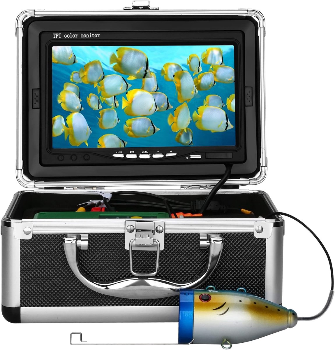 Vissen Camera met 7 Inch Fishfinder Waterdichte Vissen Onderwater Camera 15M Kabel Lengte Fishfinder Systeem Kit voor Ijsmeer Boot Vissen