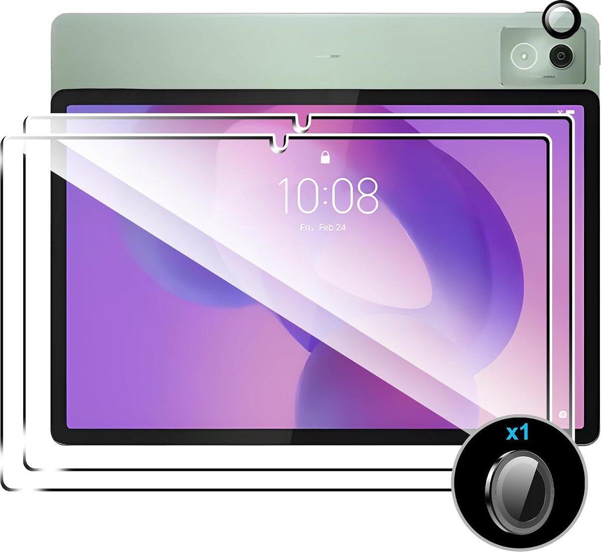 Displaybeschermfolie van gehard glas voor Lenovo Ldea Tab Pro, glas voor camera aan de achterkant, volledige afdekking, krasbestendig, anti-vingerafdruk, zonder luchtbellen, ultratransparant