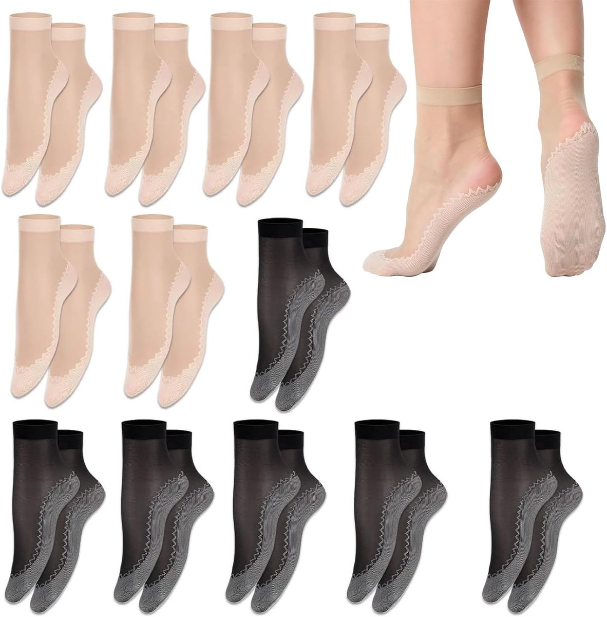 Sokken voor Dames – Pure Enkel Sokken, Comfortabel & Duurzaam