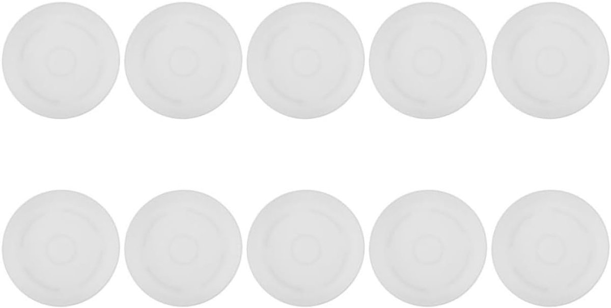 Ronde kunststof onderzetters, 10 stuks, voor bloempotten, lekvrije lekbakken, 9 cm, wit, voor vetplanten en kamerplanten, tuinaccessoires