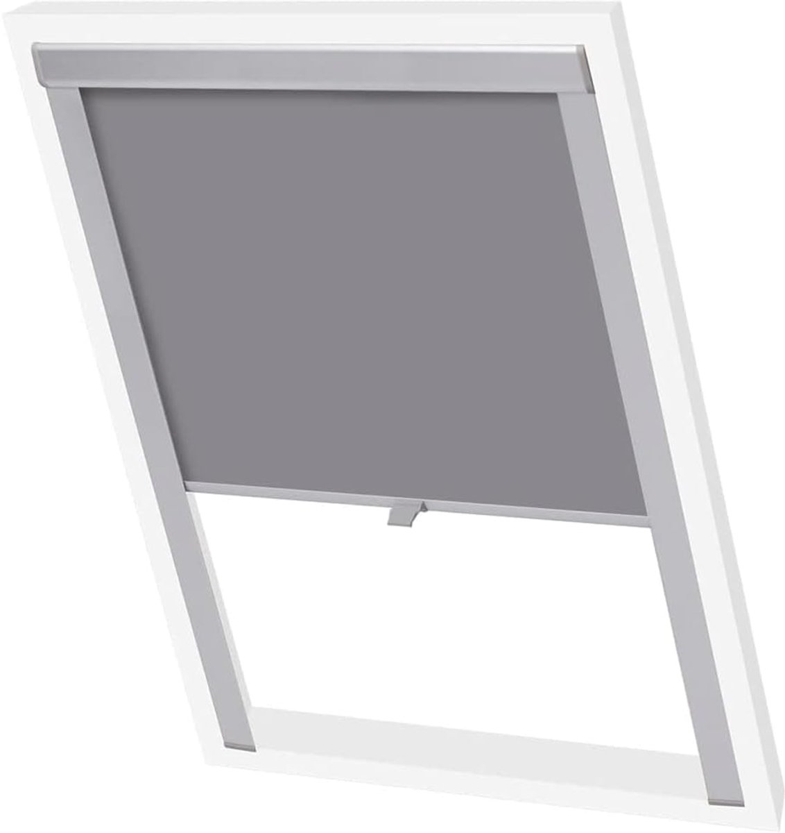 Rolgordijn voor dakraam, met hittebescherming en warmte-isolatie, centraal rolgordijn van polyester met aluminium coating, voor kantoor en thuis, eenvoudige montage en reiniging