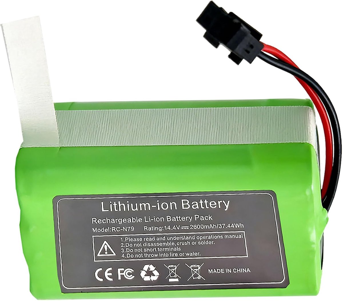 Accu voor Ecovacs Deebot N79 N79S DN622 Li-Ion batterij voor Tesvor 500, voor Eufy RoboVac 11 11S 11S Max 12 15C 15T 35C, voor Eufy RoboVac G10 Hybrid G30 G20 G35 G40 14.4V 26000 mAh