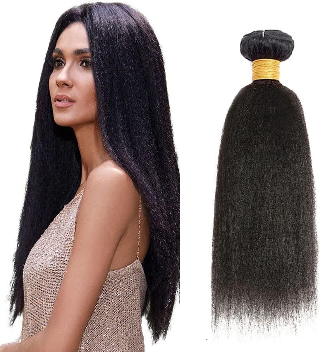 Straight Human Hair Bundles Sew in Bundles Human Hair Extensions Hair Black Unprocessed Virgin Menselijk Haar Minimal Smell Low Tangle For Women 1 Bundle 22 Inch