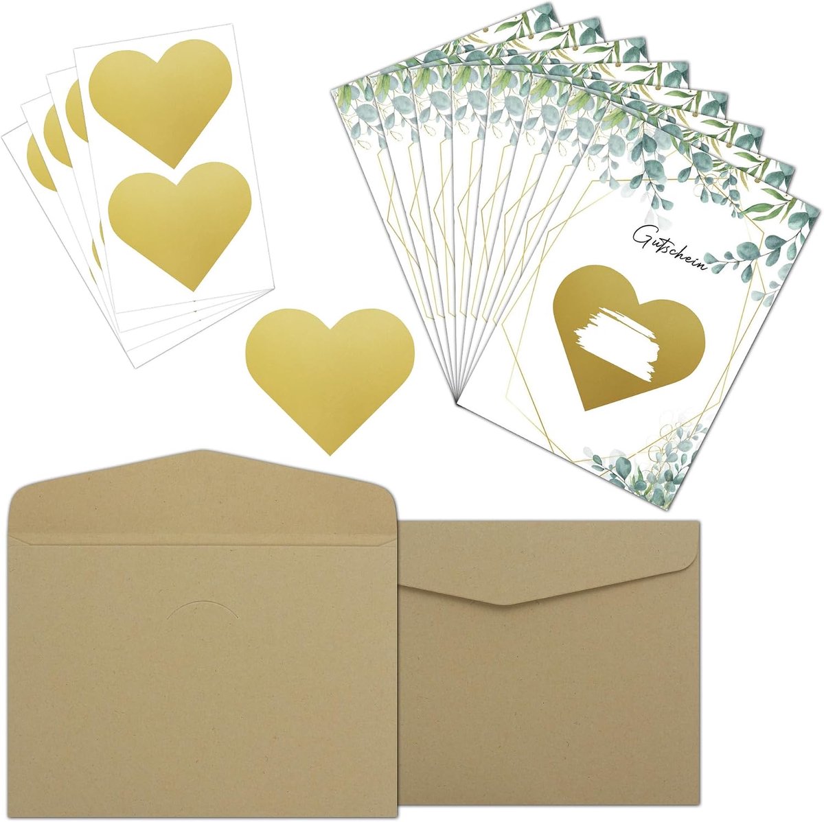 8 stuks beschrijfbare waardebonnen met 8 enveloppen, 8 hartvormige krasstickers, kraskaart om te beschrijven, tijd in plaats van spullen voor verjaardagskaart, bioscoopbon