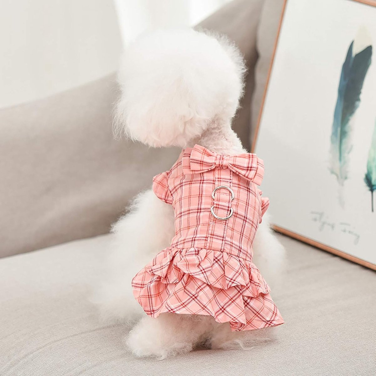 Teddybeer hondenjurk harnas strik ruche laag zomer huisdier rok kleding satijn geschikt voor kleine, middelgrote en grote honden of katten Halloween