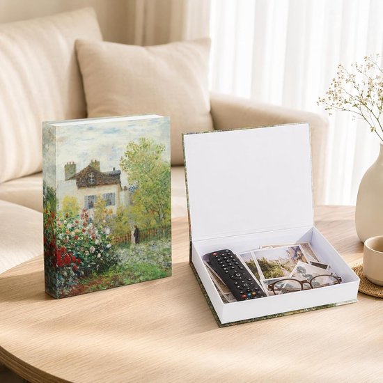 opbergdoos van karton, decoratieve boekendoos met deksel — afbeelding 3