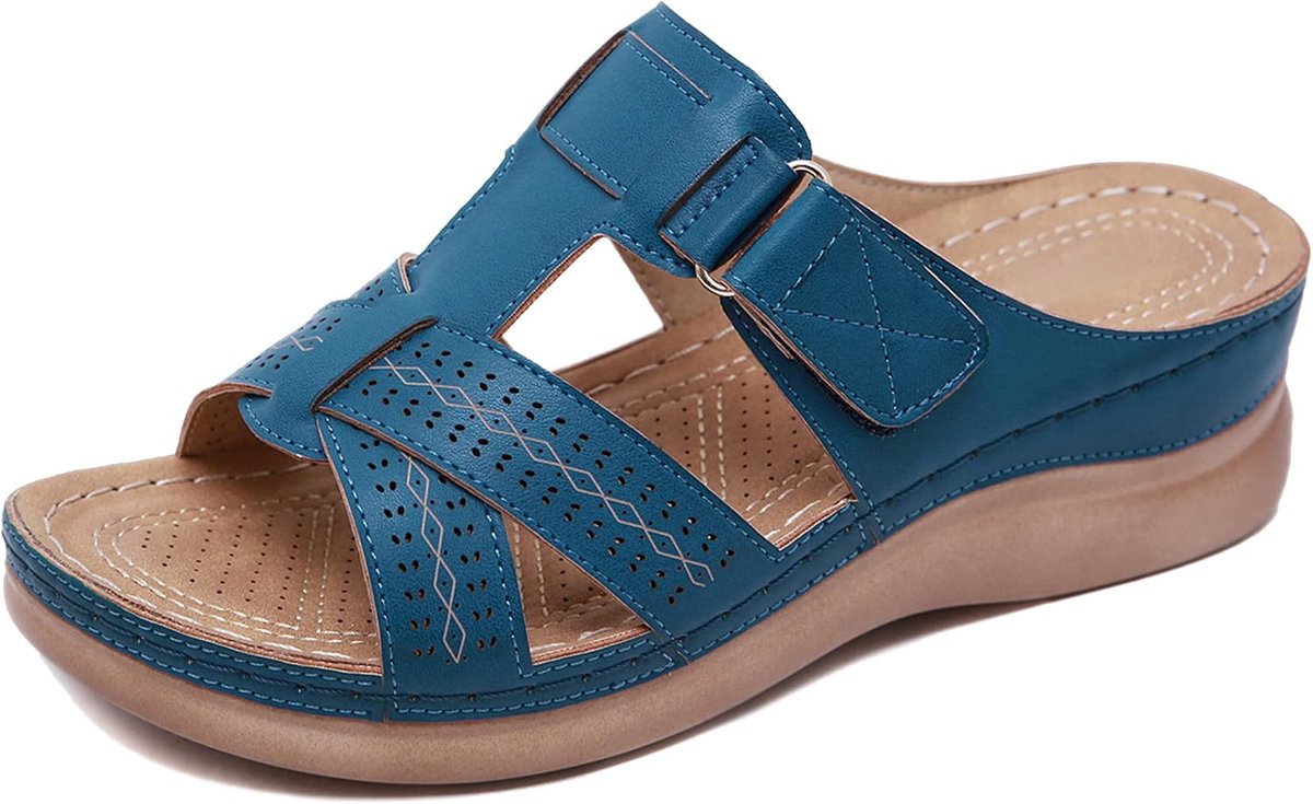 Modieuze orthopedische pantoffels voor dames, zomer, clogs, comfortabele plateaupantoffels, antislip, strandschoenen