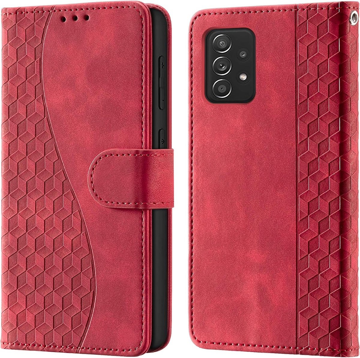 Portemonnee Telefoonhoes voor Samsung Galaxy A53 5G Rood