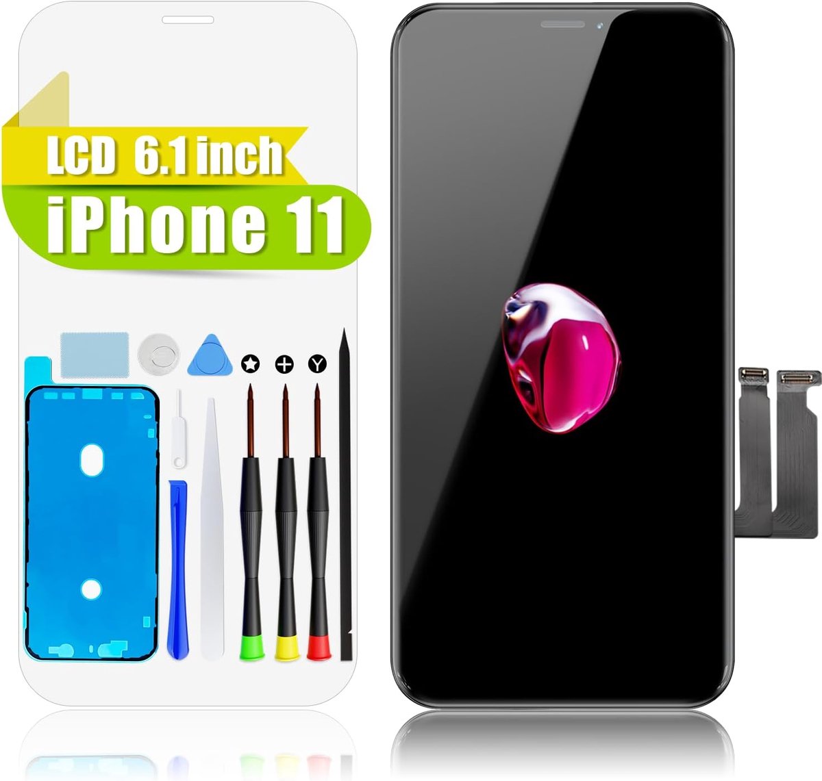 Scherm voor iPhone 11 Display 5,8 Inch LCD Touchscreen Digitizer Montage voorpaneel met benodigde gereedschapsset
