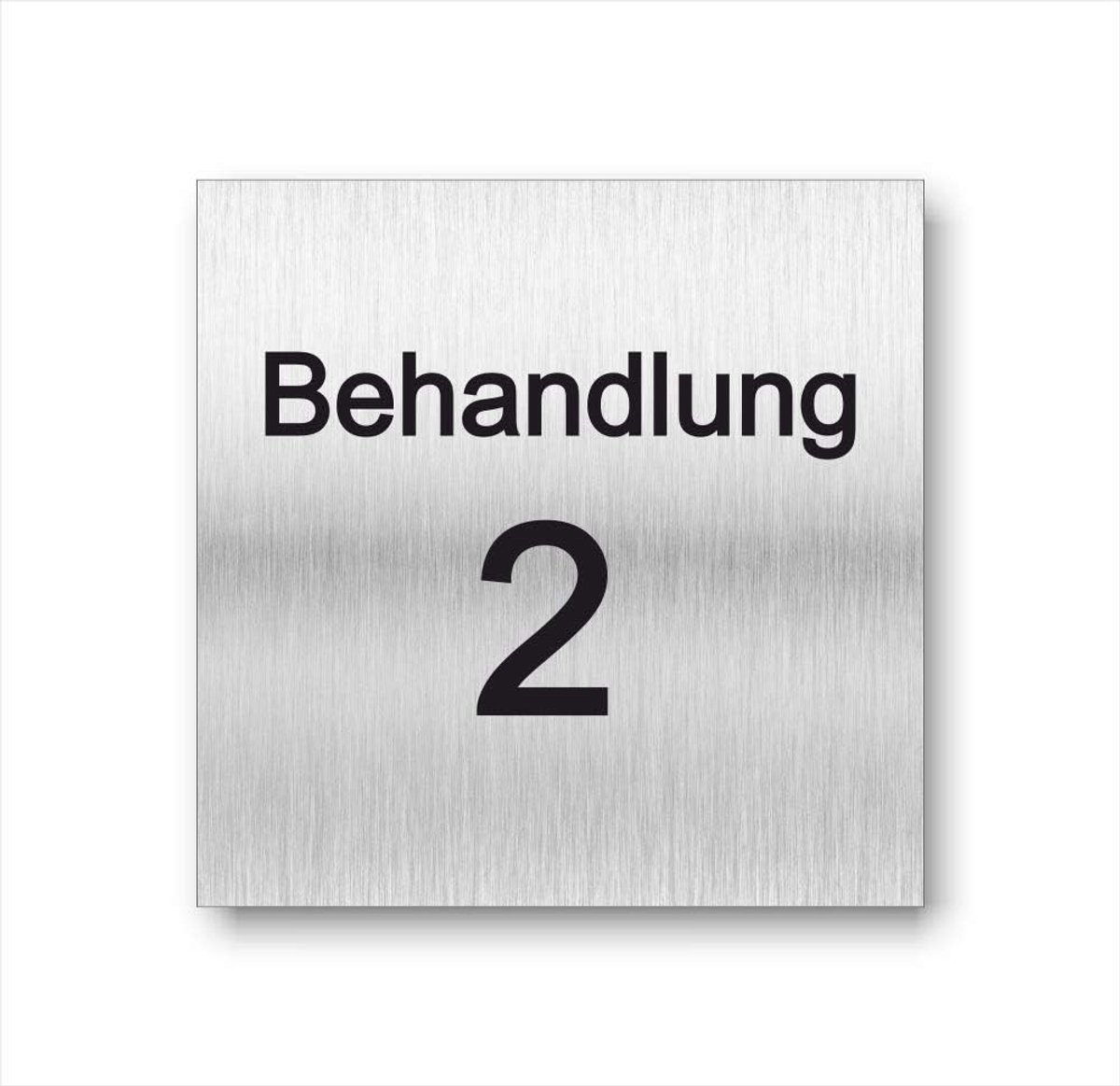 schild behandeling UV druk 12 x 12cm - 3mm aluminium composiet - Made in Germany (behandeling 2)