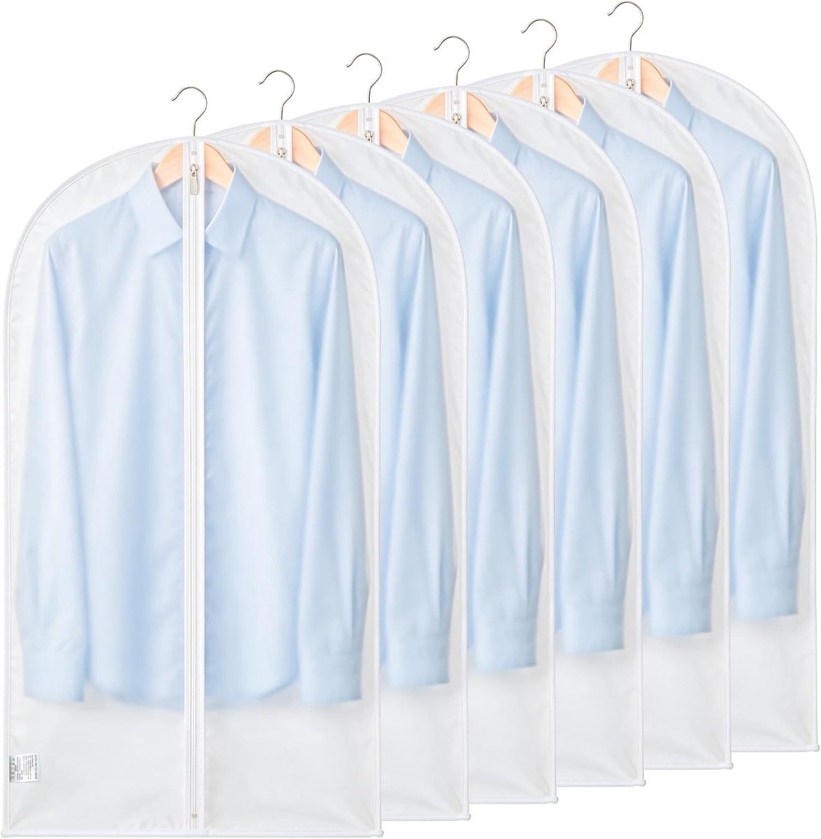6-delige ademende kledingzak voor kostuums 120x100cm - Bescherming, Opberging, Reizen