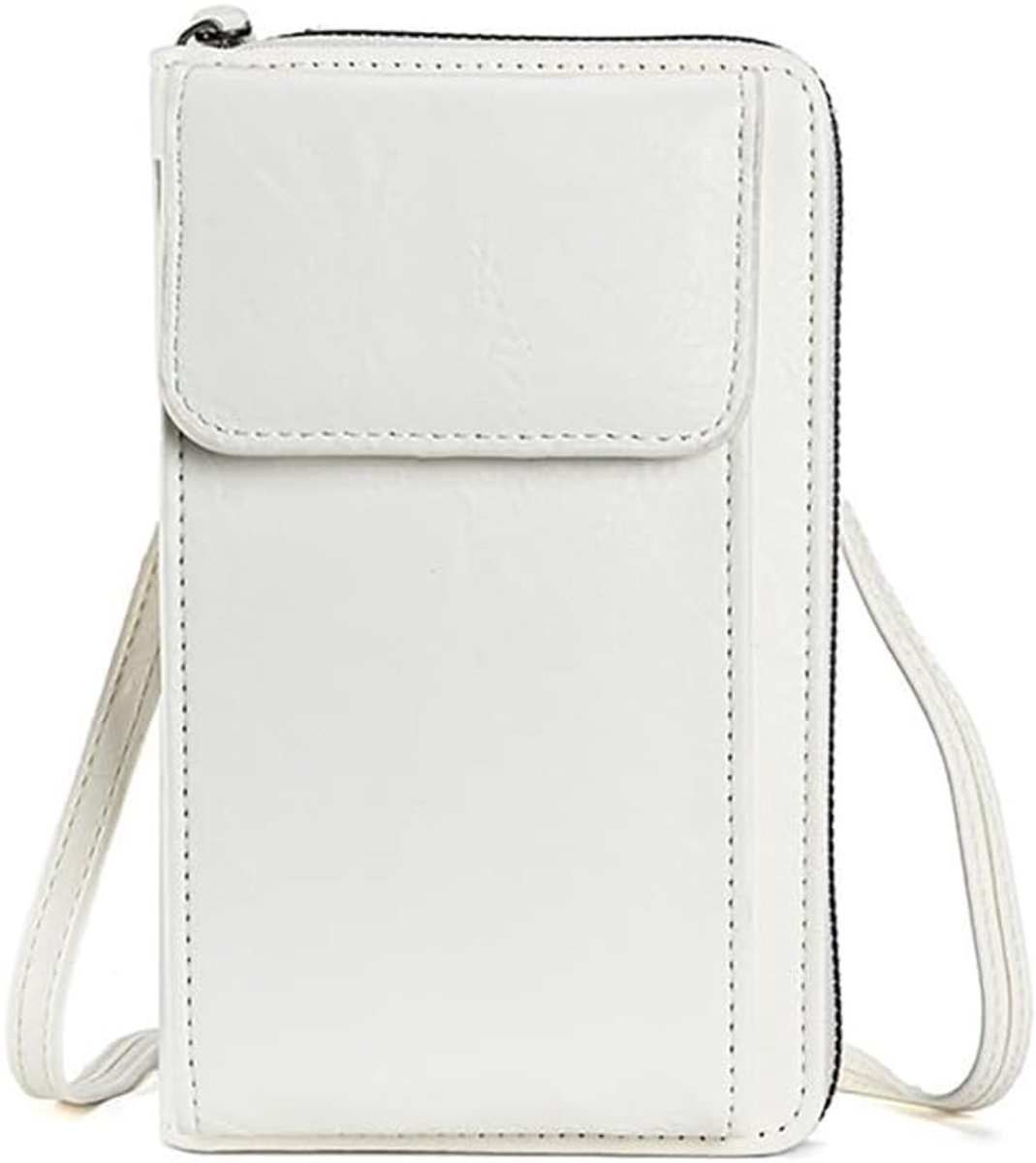 Dames Schoudertas voor Mobiele Telefoon met RFID Bescherming, Verstelbare Crossbody Tas en Ruimte voor Kaarten en Geld
