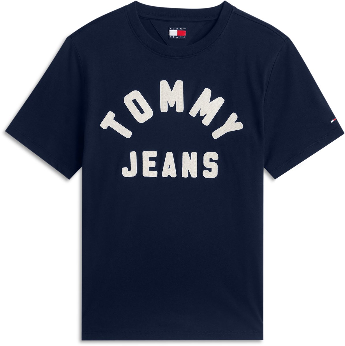 Tommy Jeans T-shirt Tjw Rlx Tommy Arch Tee Dw0dw23454 C1g Dark Dames Blauw