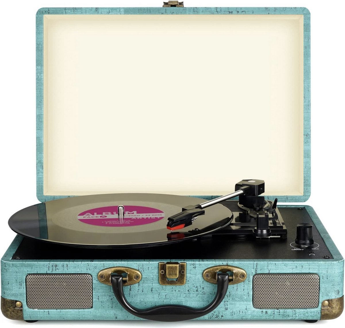 DIGITNOW Platenspeler - Ingebouwde Speakers - Auto-stop - Retro - Vintage - Bluetooth