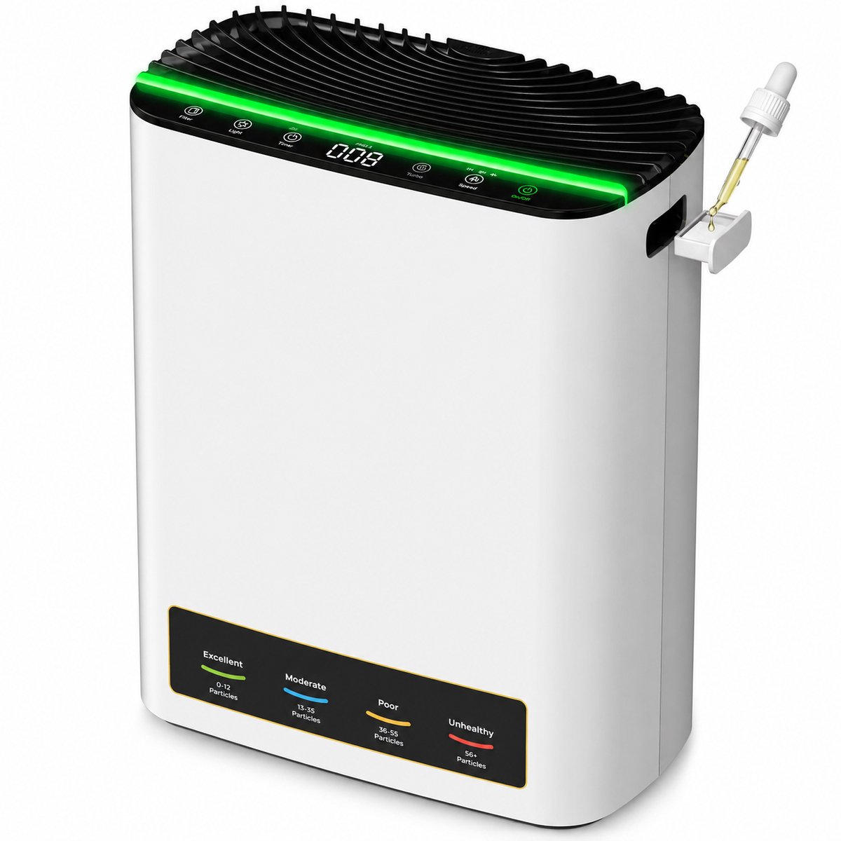 Luchtreiniger 3-in-1 HEPA-filter PM2.5-sensor Slaapmodus 20 dB CADR 268 m³/h voor 22,8 m²