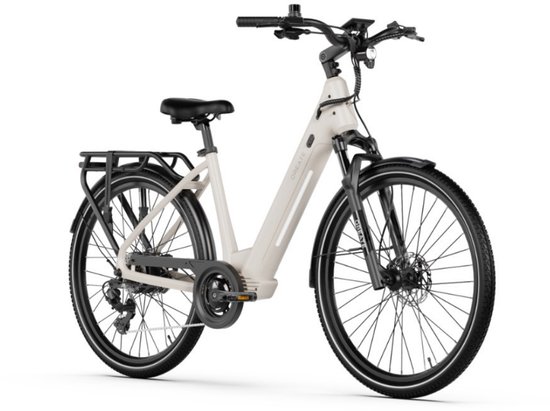QREATE City Pro - E-bike - Lage Instap - 27.5 Inch - 250W Motor - 7 Versnellingen - 100 km Actieradius - Hydraulische Schijfremmen - Grijs — afbeelding 3