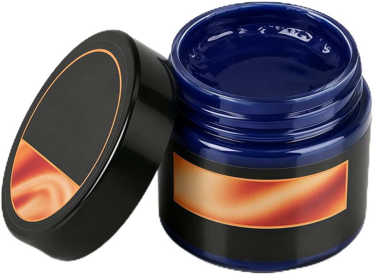 Xotectrix Marineblauwe poets, crème voor schoenen, lederwas op waterbasis, voor glad leer, verfrist de kleur - ShopVlot